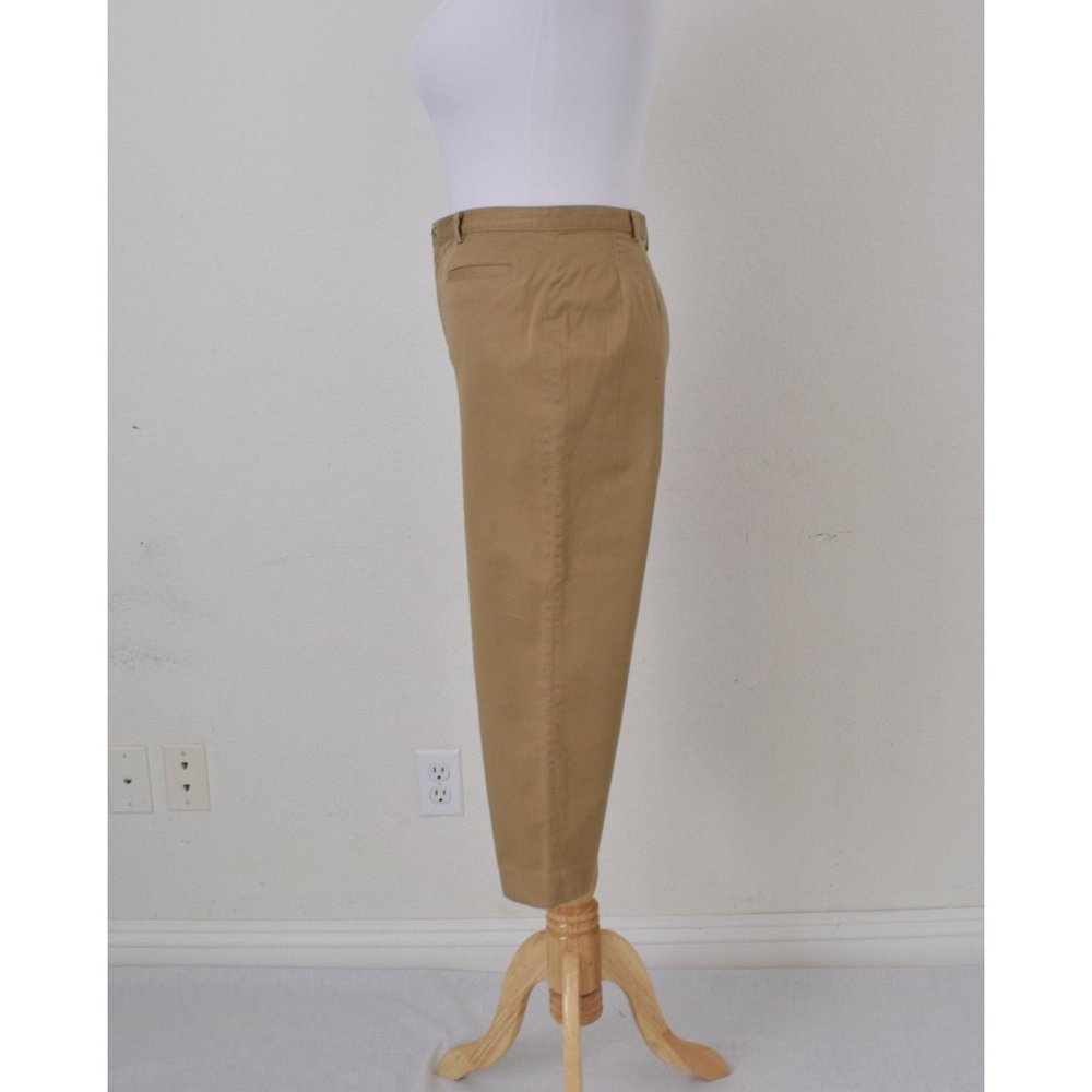 Vintage 90s Tan Cotton-Spandex Capri Pants size 6P | 27 waist - Picture 4 of 10